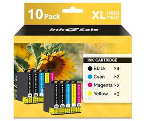 INK E-SALE T604XL Cartuchos de Tinta Compatibles con T604XL 10-Pack para Expression Home XP-3200 XP-3205 XP-4200 XP-4205 XP-2200 XP-2205 Workforce WF-2910 WF-2930 WF-2935 WF-2950