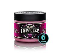 INK-EEZE Pink Tattoo Ungüento para artistas y cuidado posterior, aceites esenciales, vegano, libre de crueldad, fabricado en Estados Unidos, goma de mascar, 6 onzas