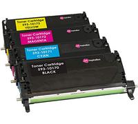 Ink Inspiration 4 Tóners compatibles para DELL 3110, 3110cn, 3115, 3115cn | Negro/Cian/Magenta/Amarillo: 8000 páginas