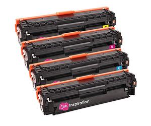 Ink Inspiration 4 Tóners compatibles para HP LaserJet Pro 300 M351a MFP M375nw Pro 400 M451dn M451dw M451nw MFP M475dn M475dw | Reemplazo para HP CE410X 4000 páginas CE411A CE412A CE413A 2600 páginas