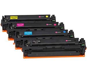 Ink Inspiration 4 Tóners Compatibles Reemplazo para HP 201X 201A Color LaserJet Pro MFP M277dw M277n M274n M252dw M252n | Negro: 2800 páginas & Cian/Magenta/Amarillo: 2300 páginas