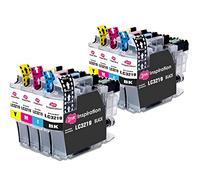 Ink Inspiration® Reemplazo para Brother LC3219XL Multipack 8 Cartuchos de Tinta Compatible con Brother MFC-J5330DW MFC-J5730DW MFC-J6530DW MFC-J6930DW J6935DW MFC-J5335DW, Negro/Cian/Magenta/Amarillo