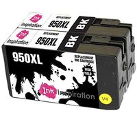 Ink Inspiration® Reemplazo para HP 950XL 950 XL CN045AE Negro Multipack 2 Cartuchos de Tinta Compatible con HP OfficeJet Pro 8600 8610 8620 8100 251dw 276dw 8615 8616 8625 8630 8640 8660