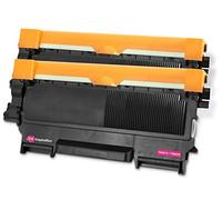 Ink Inspiration TN2220 Compatible para MFC-7360N Negro Cartucho de Tóner Reemplazo para TN-2220 TN2010 para Brother DCP-7055 DCP-7055W DCP-7065DN HL-2130 HL-2240D HL-2270DW MFC-7460DN | 2-Pack