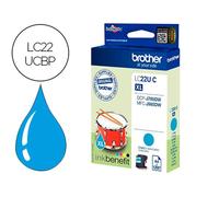 Ink-Jet Brother Lc22Ucbp Xl Dcp-J785Dw / Dcp-J785Dwxl / Mfc-J985Dw / Mfc-J985Dw Cian 1.200 Pag