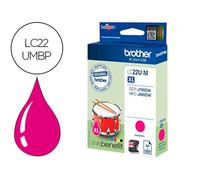 Ink-Jet Brother Lc22Umbp Xl Dcp-J785Dw / Dcp-J785Dwxl / Mfc-J985Dw / Mfc-J985Dw Magenta 1.200 Pag