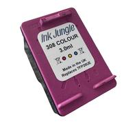 Ink Jungle Cartucho de tinta 308 para impresoras HP DeskJet 4310 4320 4322 4327 4330 2910 2920 2921 2922 2923 2942 sustituye a HP 308