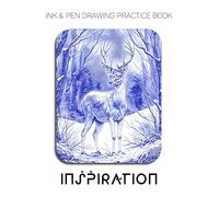 Ink & Pen Drawing Practice Book: Inspiration: A Creative Journey into Detailed Line Art and Festive Charm