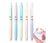 Ink Pens Gel, 0.7mm Fine Point, Smooth Writing Precision Tips, 5 Piece Set with Clip, Quick-Drying Ink for Students Business School Work Teachers Professional Use, 6.1x2.17x0.67 inches