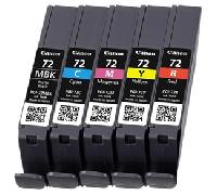 Canon - 6402B009 cartucho de tinta 5 pieza(s) Original Rendimiento estándar Cian, Magenta, Negro mate, Rojo, Amarillo