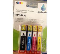 Ink & print - HP 364 XL - Juego de 4 cartuchos de tinta de impresora XL