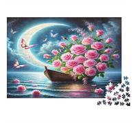 Ink Quill with Ship Sailing Through Flames Puzzle Imposible,desafío for Adults Juego Educativo 1000 Piezas Obra De Arte De Juego De para Adultos, Regalos A Partir De 14 Años 70x50cm/1000pcs