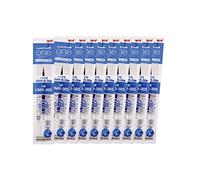 Ink Refills for One P - One F Gel Pens • 0.38 mm • Blue Ink • Set of 10 [UMR-038S]