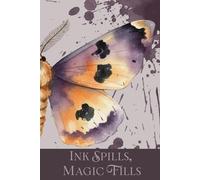 Ink Spills, Magic Fills: Whimsical moth themed Journal Notebook for travel, spells, potions, and notes. Gift for family and friends.