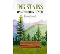 Ink stains on a wooden bench