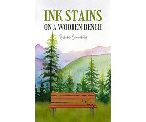 Ink stains on a wooden bench