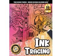 Ink Tracing Book For Adults: Cozy Tree House Illustrations With Watercolor Backgrounds for Relaxing Tracing and creativity (Tree Houses Tracing Series)
