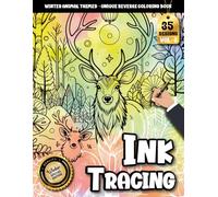 Ink Tracing Book For Adults: Mindful Art Therapy with Winter Animals: A Relaxing Tracing With Watercolor Experience (Winter coloring book Series)