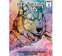 Ink Tracing Book for Adults: Stress relief reverse Animal warrior ink tracing book for adults: mindfully Follow white lines to Uncover 35 Animal ... pages a perfect gift for Animal lovers(Vol-5)