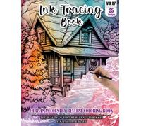 Ink Tracing Book for Adults: Stress relief reverse Christmas Country Coloring Book for adults: mindfully Follow white lines to Uncover 35 cute ... color pages a perfect Christmas Gifts(VOL-07)
