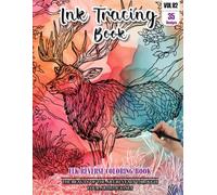 Ink Tracing Book for Adults: Stress relief reverse Elk ink tracing book for adults: mindfully Follow white lines to Uncover 35 Elk arts | Magical Ink ... pages a perfect gift for Elk Lovers(Vol-02)
