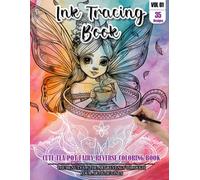 Ink Tracing Book for Adults: Stress relief reverse Tea Pot Fairy Coloring Book for adults: mindfully Follow white lines to Uncover 35 cute Tea Pot ... pages a perfect gift for Fairy lovers(Vol-01)