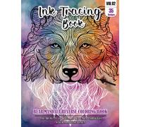 Ink Tracing Book: Stress relief reverse Bear Mandala Coloring Book for adults: mindfully Follow white lines to Uncover 35 cute Bear Mandala arts | ... pages a perfect gift for Bear lovers (VOL-2)