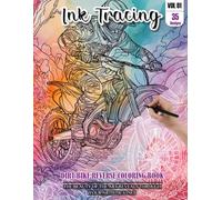 Ink Tracing Book: Stress relief reverse Dirt Bike Coloring Book for adults: mindfully Follow white lines to Uncover 35 cute Dirt Bike arts | Magical ... pages a perfect for Dirt Bike lovers(VOL-01)