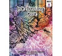 Ink Tracing Book: Stress relief reverse Peacock Coloring Book for adults: mindfully Follow white lines to Uncover 35 cute Peacock arts | Magical Ink ... color pages a perfect gift for Peacock lovers