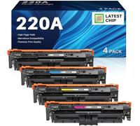 INK4U 220A Tóner Compatible para HP 220A 220X Cartucho de Tóner con Chip para Color LaserJet Pro 4202dn 4302fdn MFP 4302dw 4302fdw 4202dw 4202dn 4302fdn (4-Pack, W2200A W2201A W2202A W2203A)