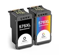 INK4U 575 XL 576 XL Tinta Compatibles con Canon PG-575 XL CL-576 XL Cartuchos de Tinta Compatibles para Canon PIXMA TS3750i TS3751i TR4756i TR4755i TS3752i TS3550i TS3551i TR4750i TR4751i