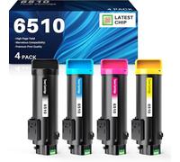 INK4U 6510 6515 Tóner compatible con Xerox Phaser 6510 Xerox WorkCentre 6515 Tóner para Xerox WorkCentre 6510N 6510DN 6510DN 6510DN 6515DNI Impresora (4 unidades, 1 negro, 1 cian, 1 amarillo, 1 magen