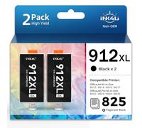 INK4U 912XL Negro Cartuchos (Alta Capacidad, con Chip) Compatible con HP 912XL Negro 912 Tinta Compatible con HP Officejet 8012, 8014, 8015, 8017, OfficeJet Pro 8022, 8023, 8024, 8025 (2 Negro)