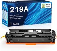 INK4U Cartucho de tóner 219A Negro (con Chip, Alto Rendimiento) Compatible con HP 219A 219X Compatible con HP LaserJet Pro 3202dn, 3202dw, Color LaserJet Pro MFP 3302fdn, 3302fdng, 3302fdw, 3302fdwg