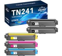 INK4U Cartuchos de tóner de repuesto para Brother TN241 TN245 compatibles con 9015CDW 9020CDW 9022CDW 3140CW 3142CW 3150CDN 3150CDW 3170CDW 9130CDN 9140CDN 9330CDW (2 negro, cian, magenta, amarillo, 5