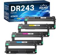 INK4U DR243 DR243CL - Unidad de tambor compatible con Brother DR-243CL para impresora DCP-L3550CDW HL-L3230CDW DCP-L3510CDW MFC-L3710CW HL-L3210CW MFC-L3750CDW MFC-L3770CDW HL-L3270CDW Paquete de 4