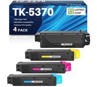 INK4U TK5370 - Tóner compatible con Kyocera TK-5370 Multipack compatible con Kyocera ECOSYS PA3500cx, MA3500cix y MA3500cifx(TK-5370K, TK-5370C, TK-5370M, TK-5370Y, con chip)