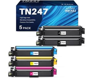 INK4U TN247 Cartucho de Toner Compatible para Brother TN-243CMYK para Brother MFC-L3770CDW DCP-L3550CDW DCP-L3510CDW HL-L3230CDW MFC-L3750CDW(5Pack)