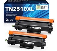 INK4U TN2510XL Tóner, 2 Negro, Compatible para Brother TN2510XL TN2510 Toner para HL-L2400DWE Toner HL-L2445DW DCP-L2620DW MFC-L2800DW DCP-L2665DW DCP-L2660DW MFC-L2827DWXL Impresoras