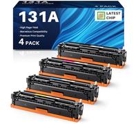 INK4U Tóner 131A Compatible para HP 131A CF210A para HP LaserJet Pro 200 Color MFP M276nw M276n M251n M251nw M276(4 Unidades)