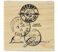 Inkadinkado Sello de Goma para Madera de Arte Tre'port Postal de 5,08 cm x 5,08 cm