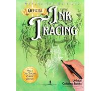 Inkalia Ink Tracing Classic Vol. 2 - Fantasy Cities & Architectural Worlds. A Reverse Coloring Experience. Just Need One Black Pen: Follow the White ... Book for All Ages (Ink Tracing Beyond Lines)
