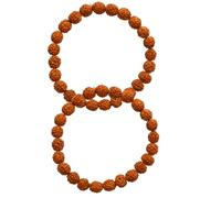 INKANAT Pack 2 - Pulseras Rudraksha Natural - Energía y Protección - Pulsera Espiritual para Meditación, Yoga y Equilibrio Interior - Unisex