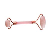 INKANAT Rodillo de Masaje de Cuarzo Rosa Antiestrés - Alivio Muscular y Relajación en Casa