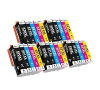 INKARENA 5set 520XL PGI 520 CLI 521 Cartucho de Tinta Compatible con impresoras IP3600 MP550 MP560 MP620 MP630 MP640 MX860 MX870(PGI 520 CLI 521 5Set)