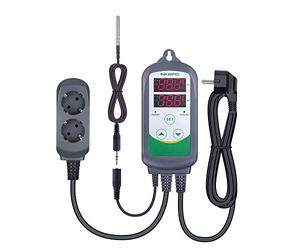 Inkbird ITC-308S Termostato Digital Hay Double Relés Controlador la Temperatura de Refrigerador y Calentador para Acuarios, Cerveza Artesanal y Reptile Terrarios + 1.97" Sonda Desmontable