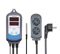 Inkbird ITC-310T-B Termostato Digital Double Relés Control Calefacción y Refrigeración con Sonda 220v, 12 Períodos de Tiempo Control Diferente Temperatura y Alarma Dispositivos para Cerveza Artesanal