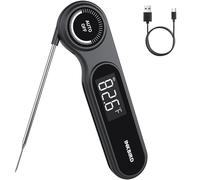 INKBIRD - Termómetro de carne recargable de lectura instantánea de 0,5 segundos para cocinar, termómetro digital de alimentos con pantalla LCD VA de -50.0 °C ~ 300.0 °C, termómetro de cocina