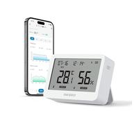Inkbird Termómetro Higrómetro Bluetooth, ITH-21-B Monitor de Temperatura y Humedad con Control APP, Exportación de Datos para Casa,Oficina,Bodega,Mini Invernadero