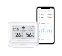 Inkbird Termómetro Higrómetro WiFi,IBS-TH5 Sensor de Temperatura Humedad con Grande E-ink Pantalla,Control de APP,Soporte Exportar Datos,Monitor de Temperatura y Humedad para Hogar,Oficina,Habitación